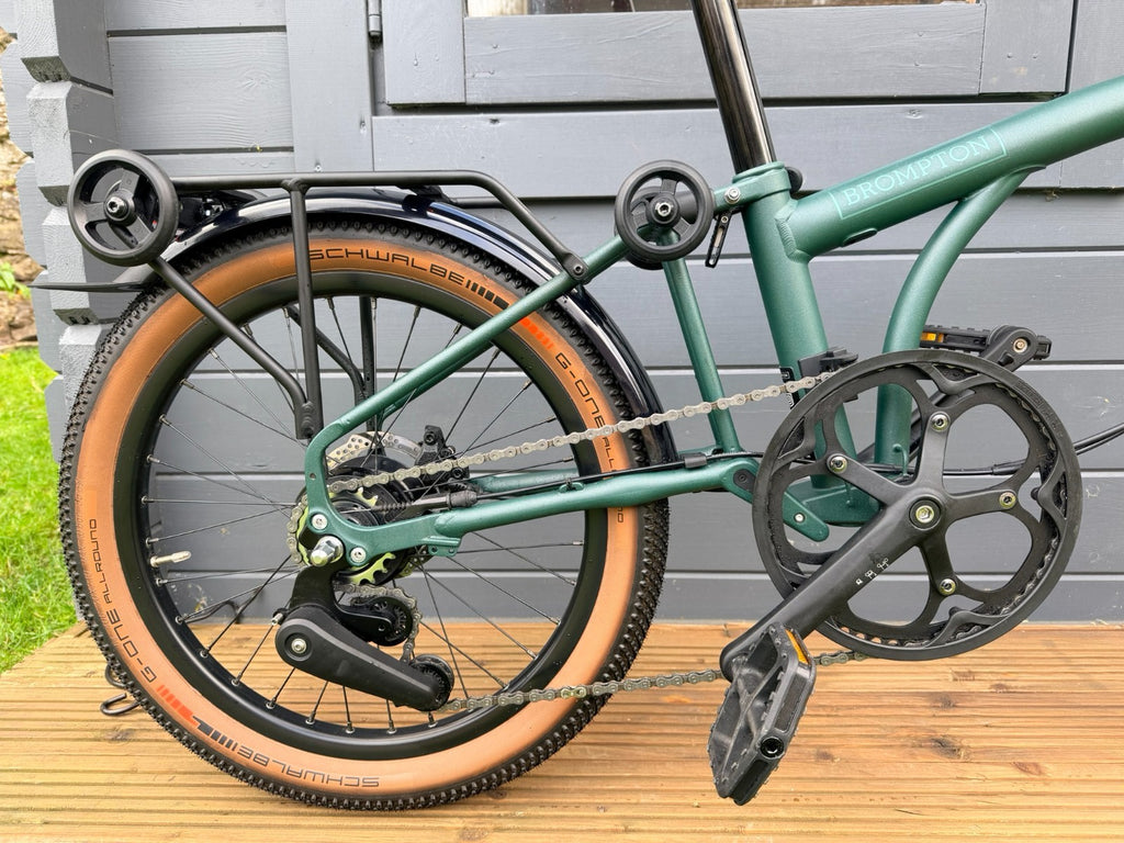 Brompton G Line Folding Bike – Roller Frame – 8 Speed – Forest Green – Medium