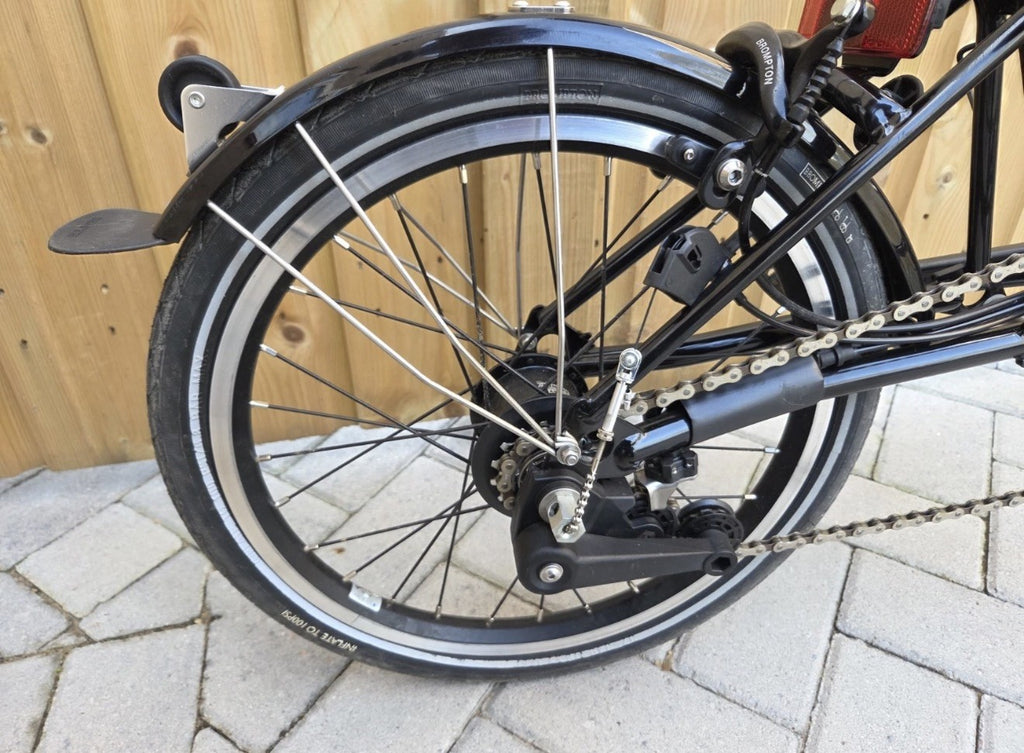 Brompton C Line H6L (6 Speed)  folding bicycle - Nickel Edition
