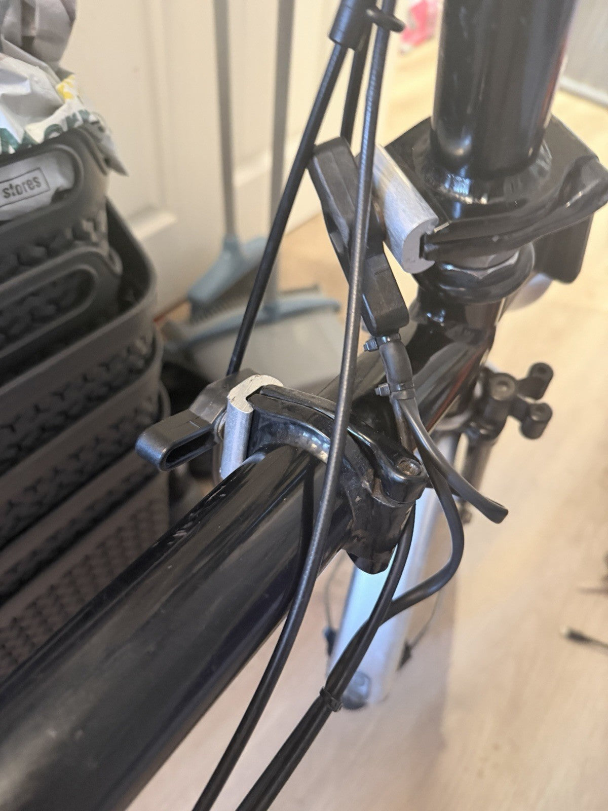 Vintage Brompton Folding Bike Made in England 3 Speed Rack Model Classic Black