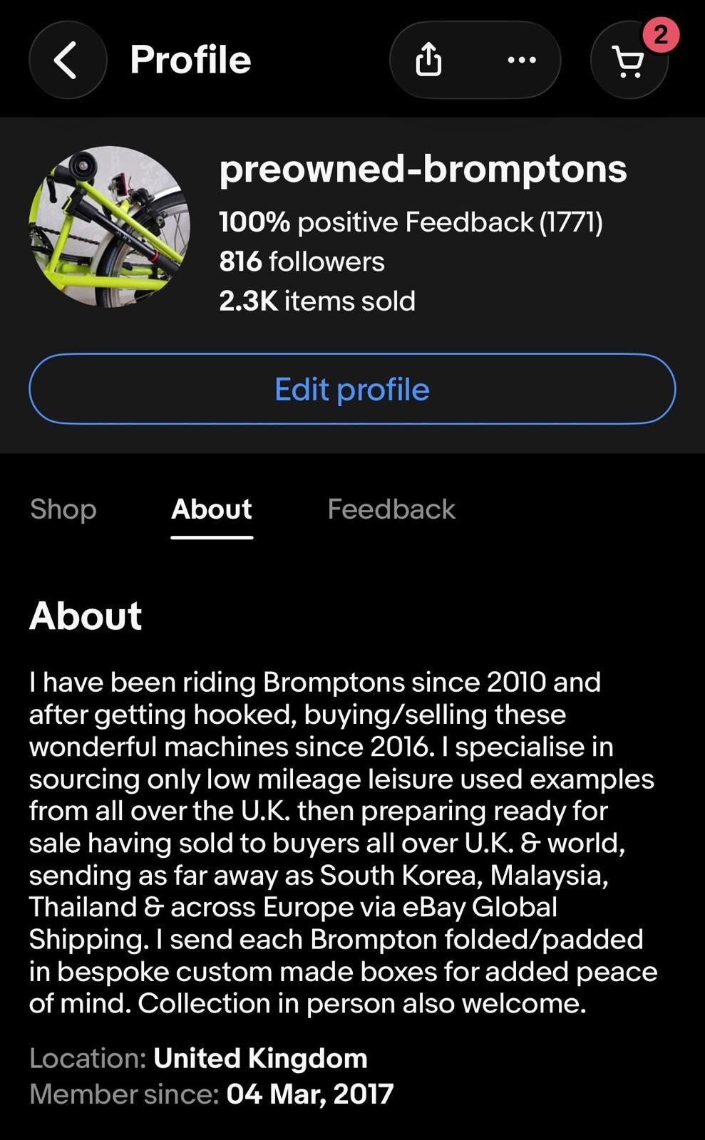 Brompton M6R C line equivalent Folding Bike 6 Speed + Lower Gearing 46T