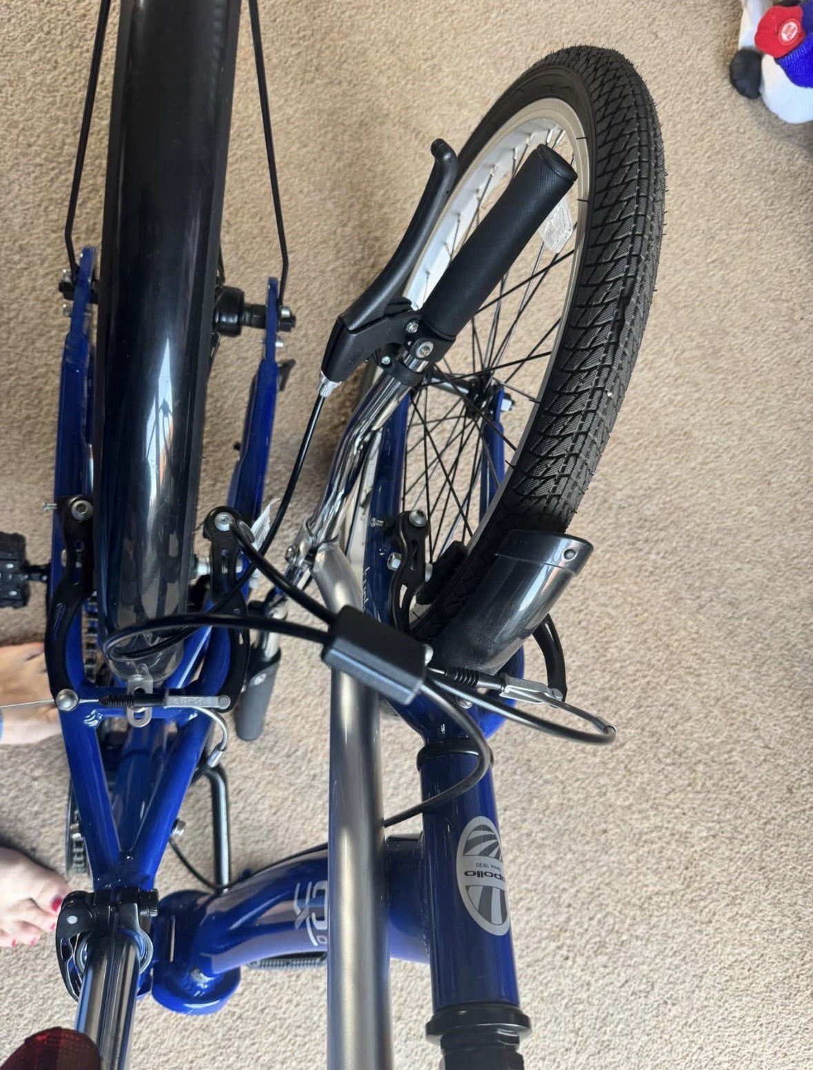 Apollo Tuck 20'' Lightweight Folding Bike Single Speed Blue