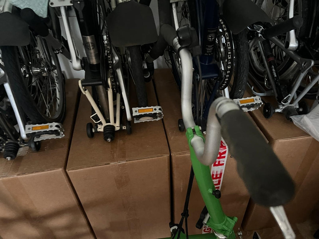 Brompton M2L- X  (2 Speed)  Titanium folding bicycle -Apple Green