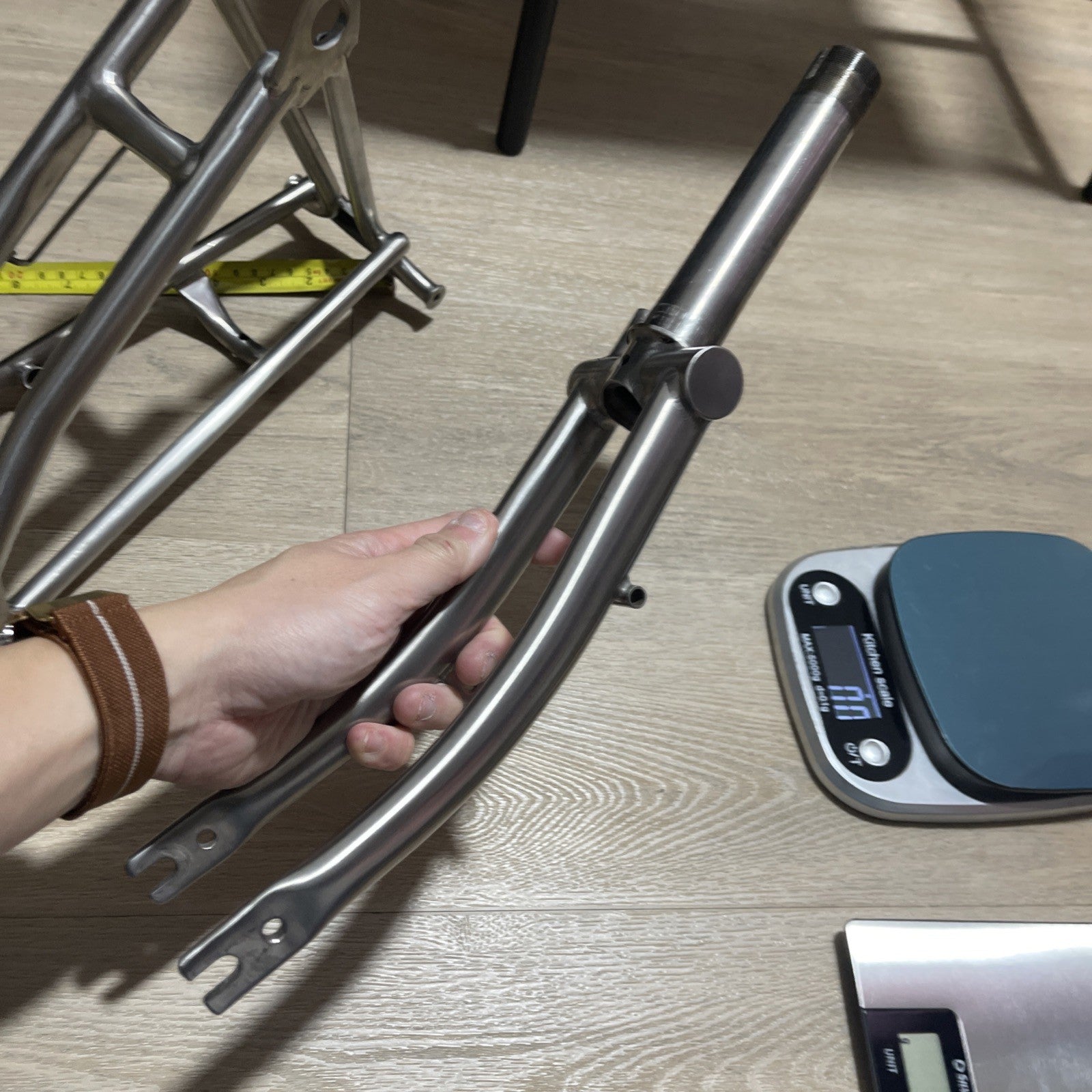 TITANIUM Brompton Rear Triangle + Fork Black SuperLight  Worldwide