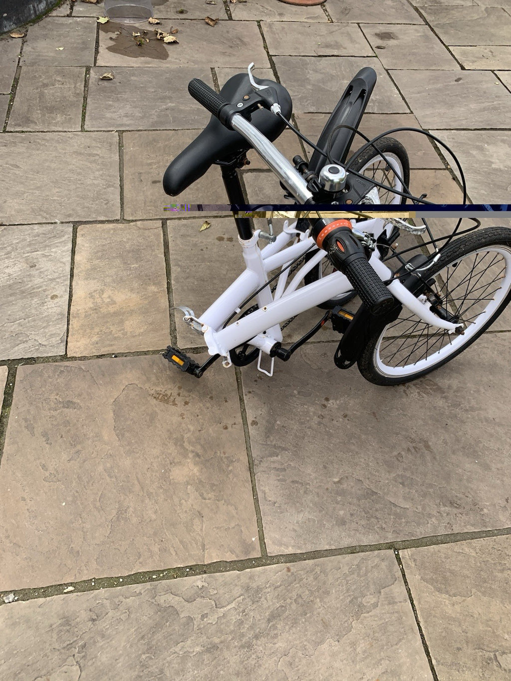 20” Folding Bike – 6 Speed – White – Good Condition
