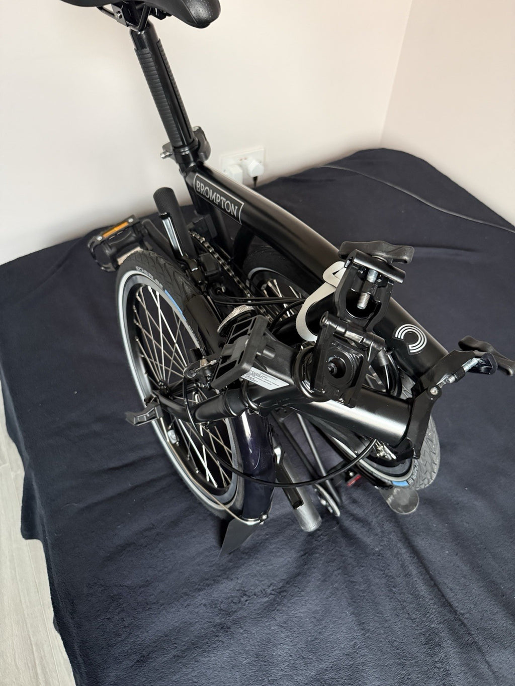 Brompton Folding Bike 16in M Frame Black with Mudguards & Reflectors