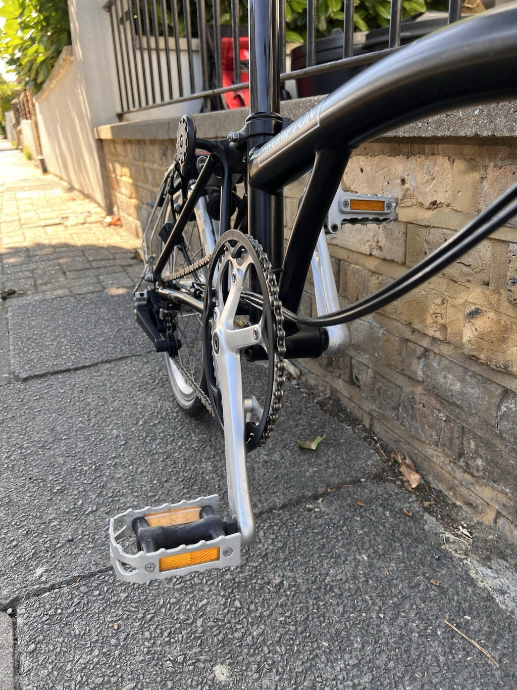 Brompton 16in Folding Bike Black/Silver, Mudguards; 6 speed, c2020 C-Line