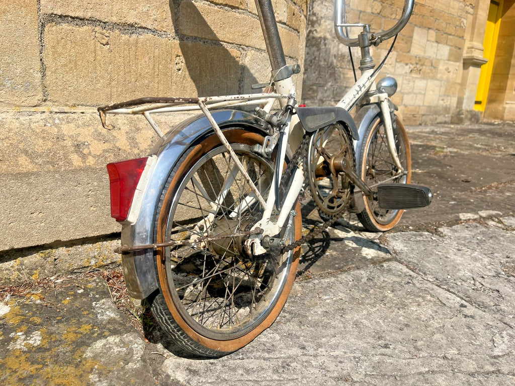 Vintage Stella Poketby Folding Portable Bicycle 1960s French Mini Bike Project