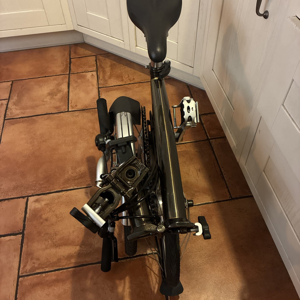 Brompton Raw Lacquer Superlight Folding Bike M6L X. Titanium Forks and Rear.