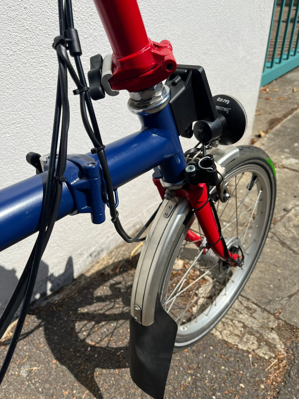 Brompton M3L C Line Dynamo Light 3 speed Navy Blue Red M-type Folding Bike