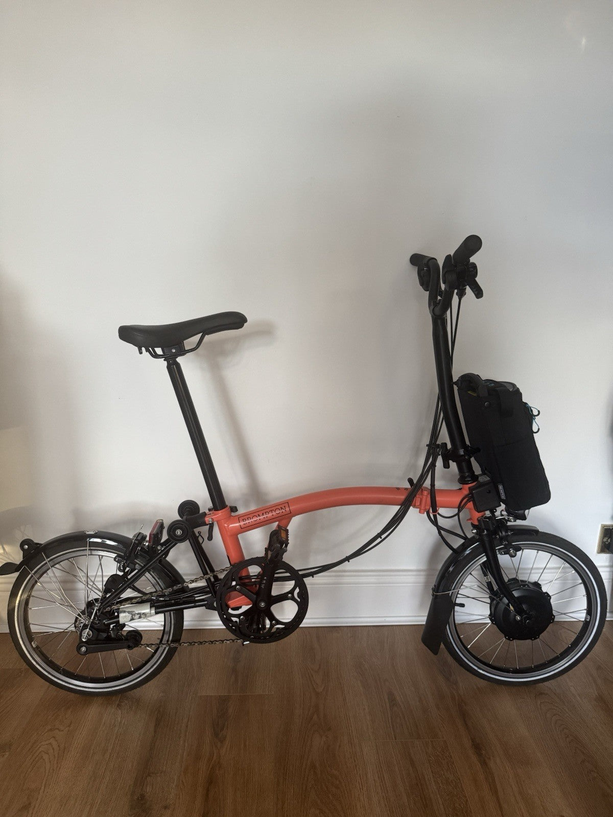 Brompton C Line Explore Electric Fire Coral 6-Speed