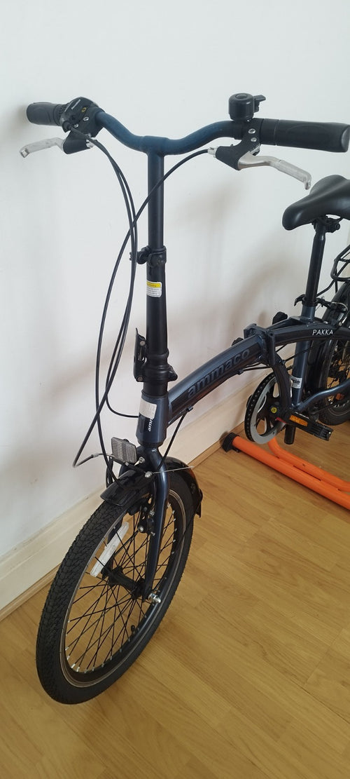 Ammaco Fold-Up Bike 6-Speed Shimano Shift, Adjustable Seat Handlebars