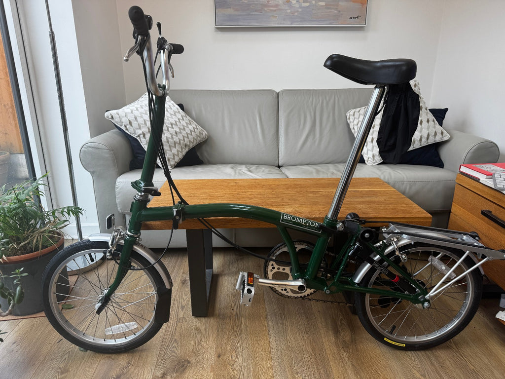 Classic 6-Speed Brompton Folding Bicycle A - Racing Green - MINT
