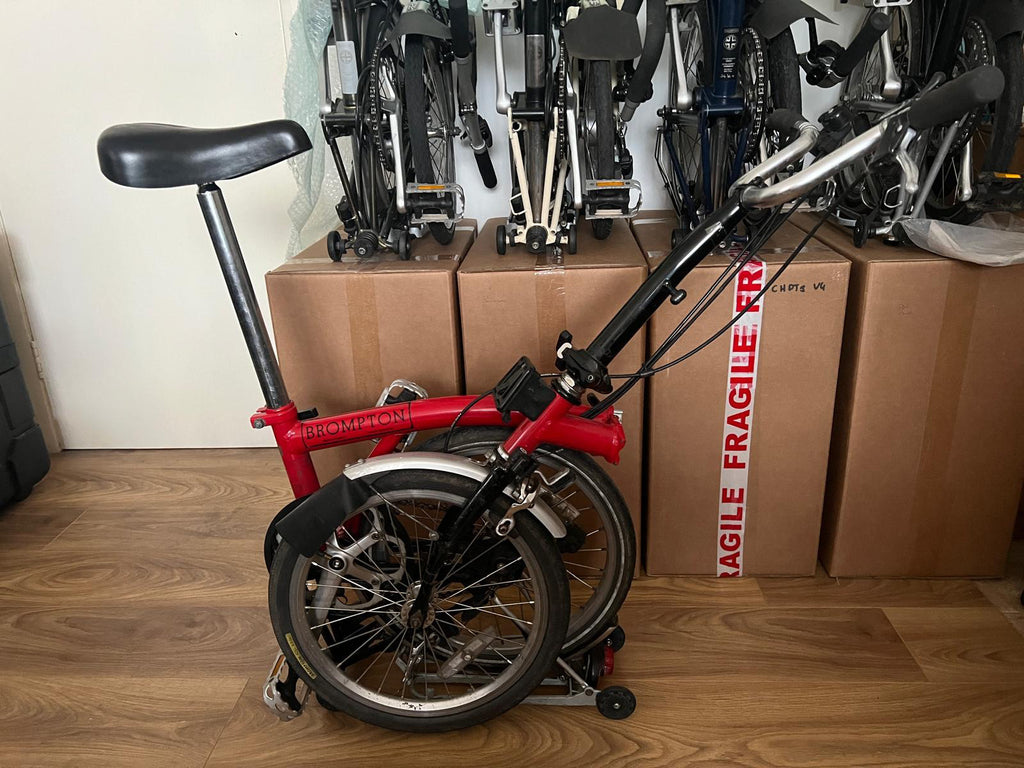 Brompton C Line M6R (6 Speed)  folding bicycle - Red