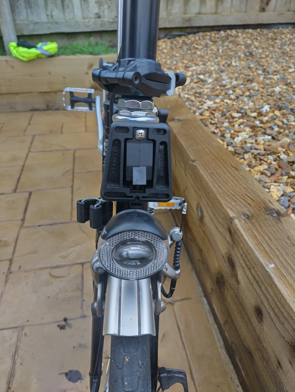 Brompton Folding Bike with bag, dynamo and rack