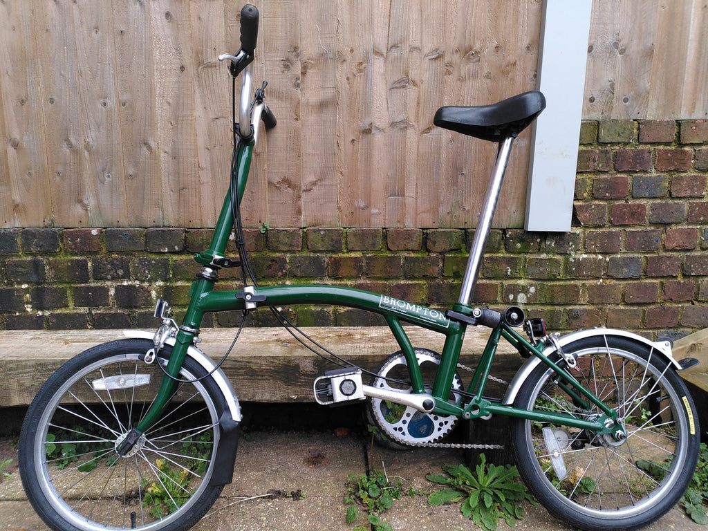 Brompton Folding Bike 3-Speed racing  green great condition