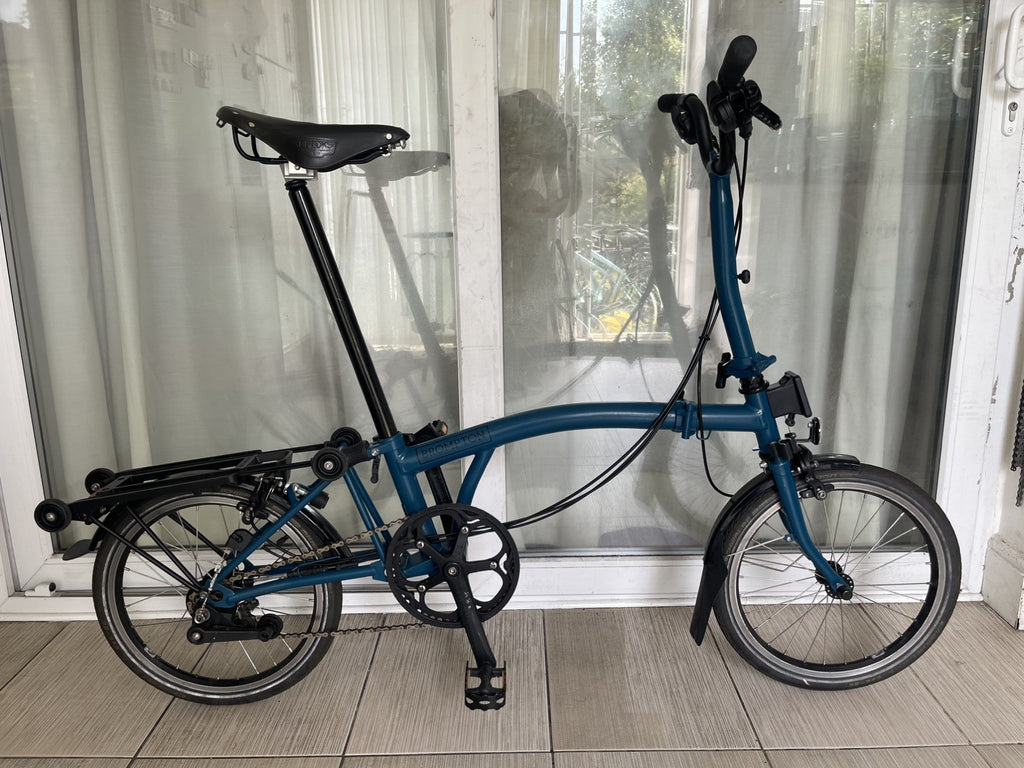 Brompton M6R 2024 C-line Ocean Blue Brooks Saddle MINT CONDITION✅FREE&FAST P&P🚚