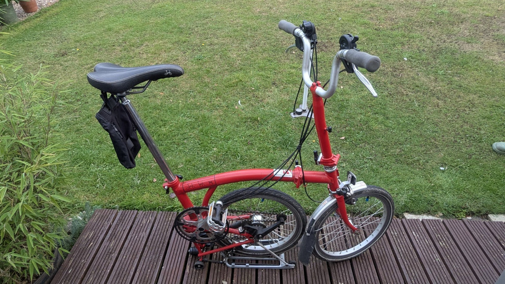 Brompton Folding Folder Bike 6-Speed, Red