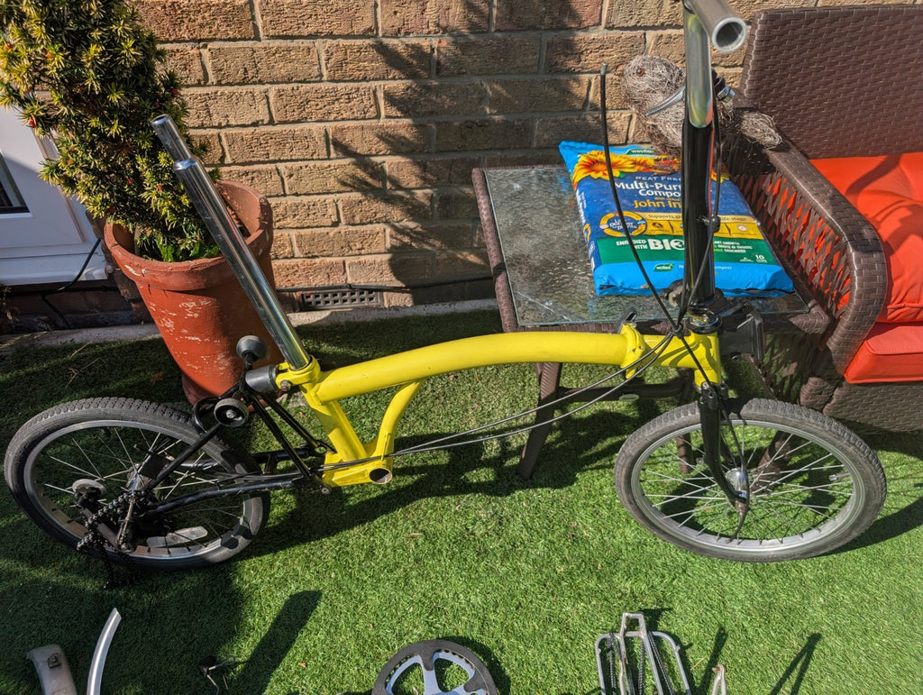 Brompton 1998 C Line T5 Folding Bike 5 Speed plus parts requires assembly