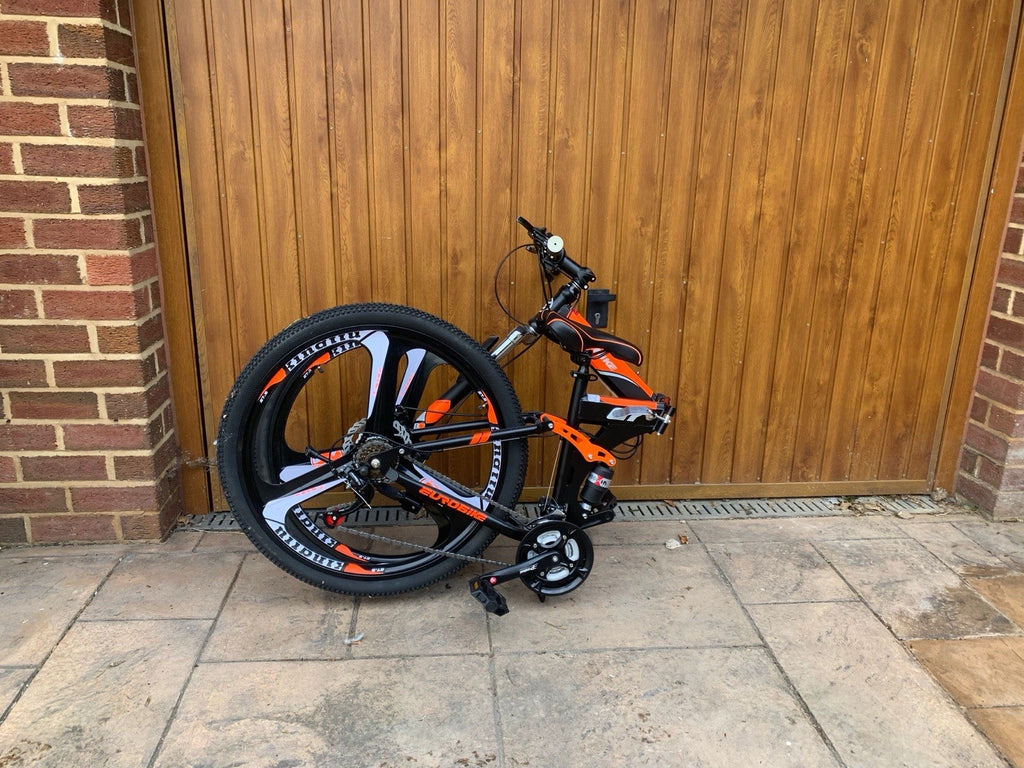 Trioblade Folding Bike 27” Wheels, 21 Gears Orange