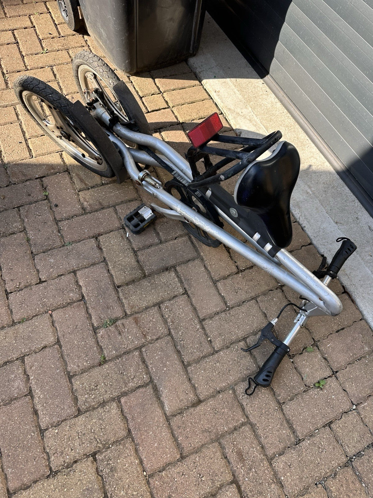 STRIDA Folding Bike - Silver - Good condition Can Post