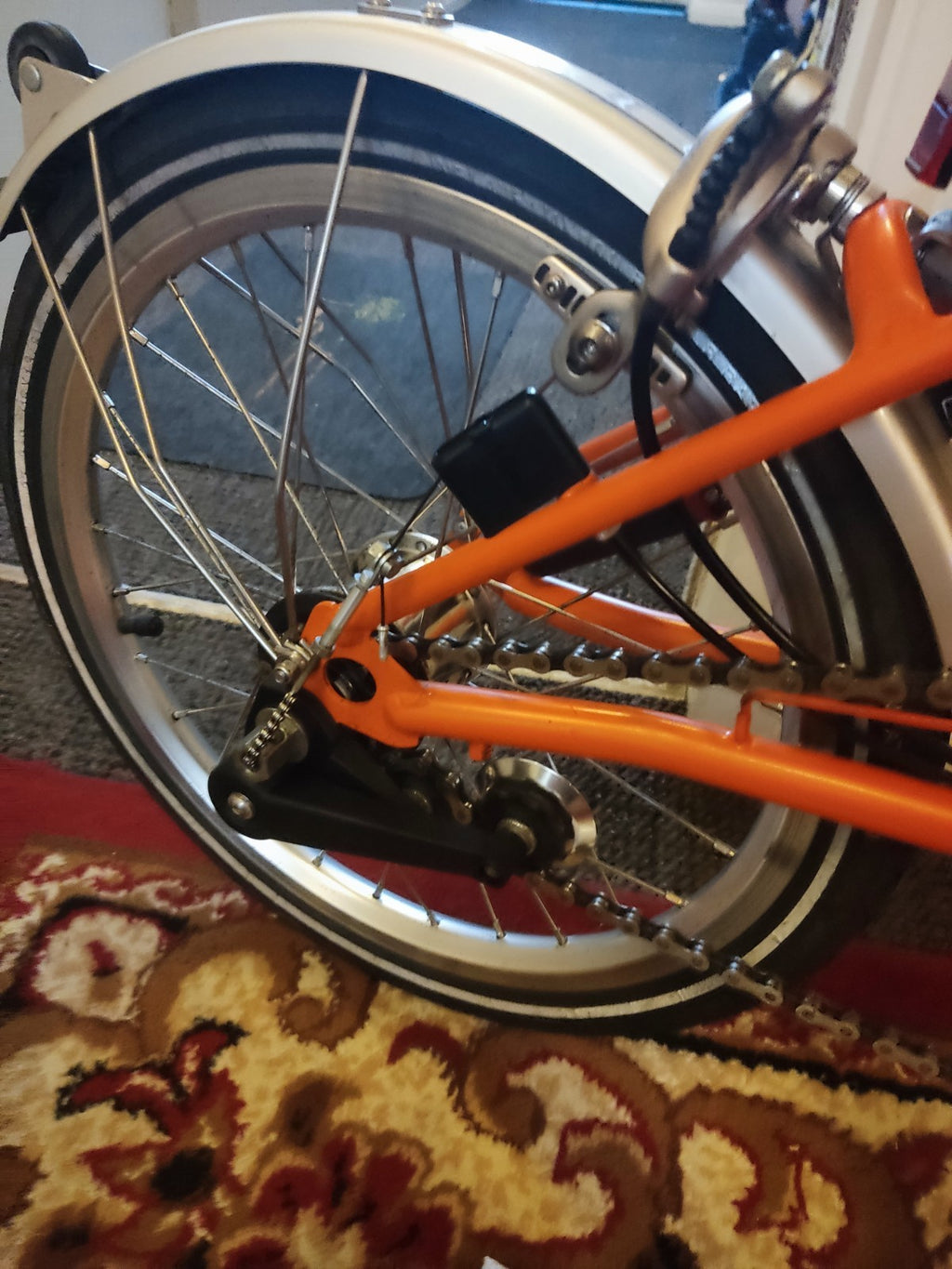 Brompton S3L Folding Bike 3-Speed, Orange
