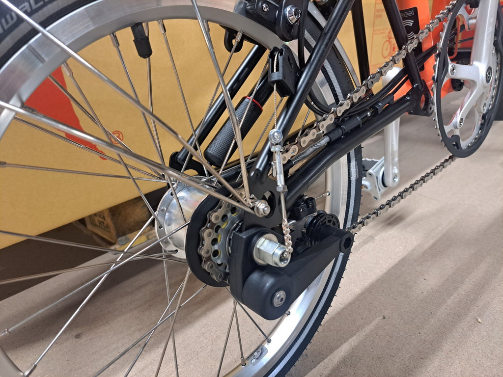 Brompton C-Line Explore Low bar Folding Bike Fire Coral