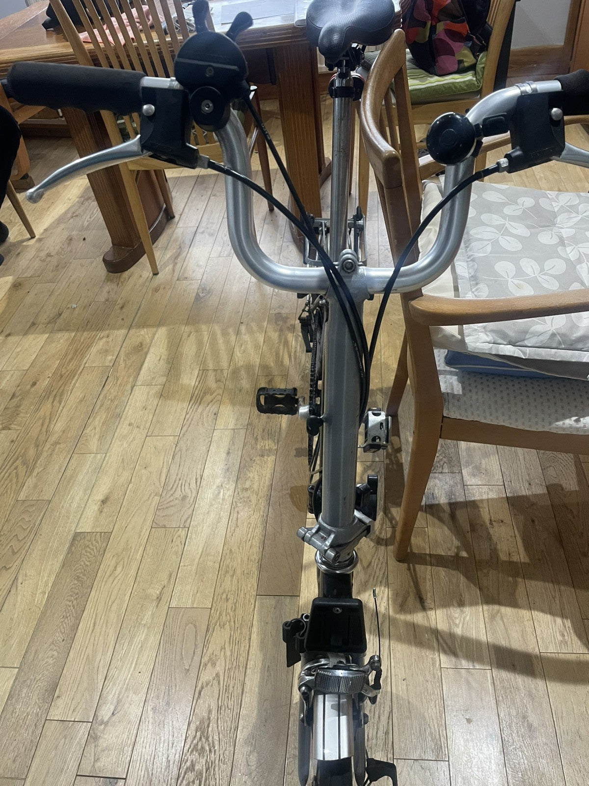Brompton Black Folding Bike 3-Speed Serviced with Rear Rack Great Condition Used