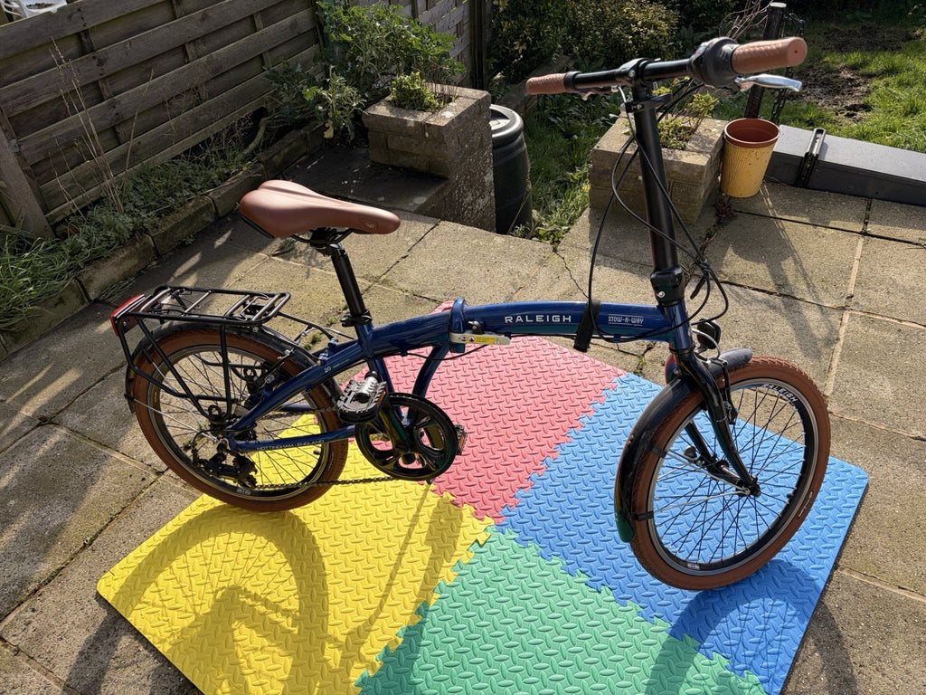 Raleigh Stowaway Folding Bike 2023 Blue