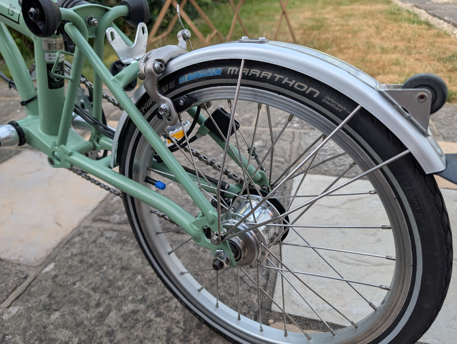 Sage Green 6 Speed Brompton, S6L (2013)