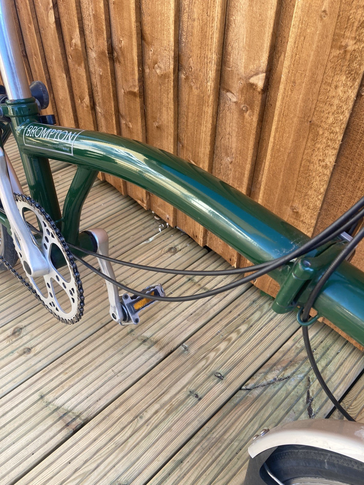 Brompton Racing Green Folding Bike 3 Speed + Outeredge Bag