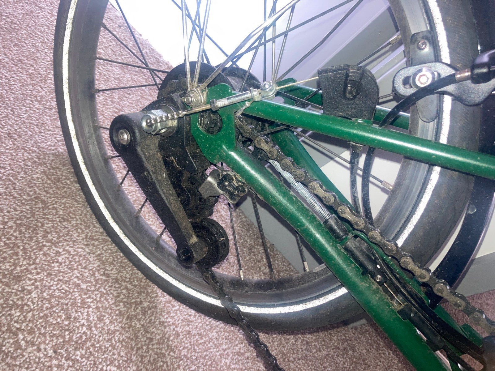 Brompton 2024 Brompton C Line M6L Black Edition Folding Bike - Racing Green