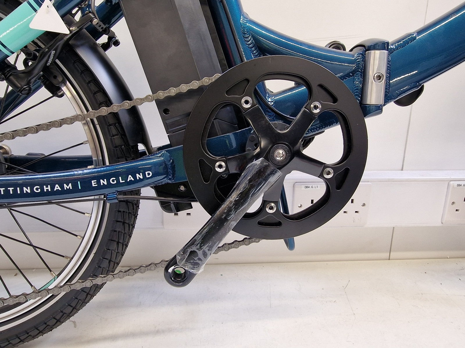 Raleigh 2019 Evo Alloy Folding Bike 20" Wheel - Blue Green (Damaged/No Cover)