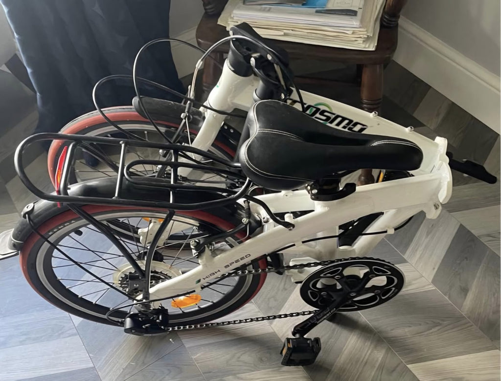 Ecosmo 20" lightweight alloy folding city bike In Excellent Condition.