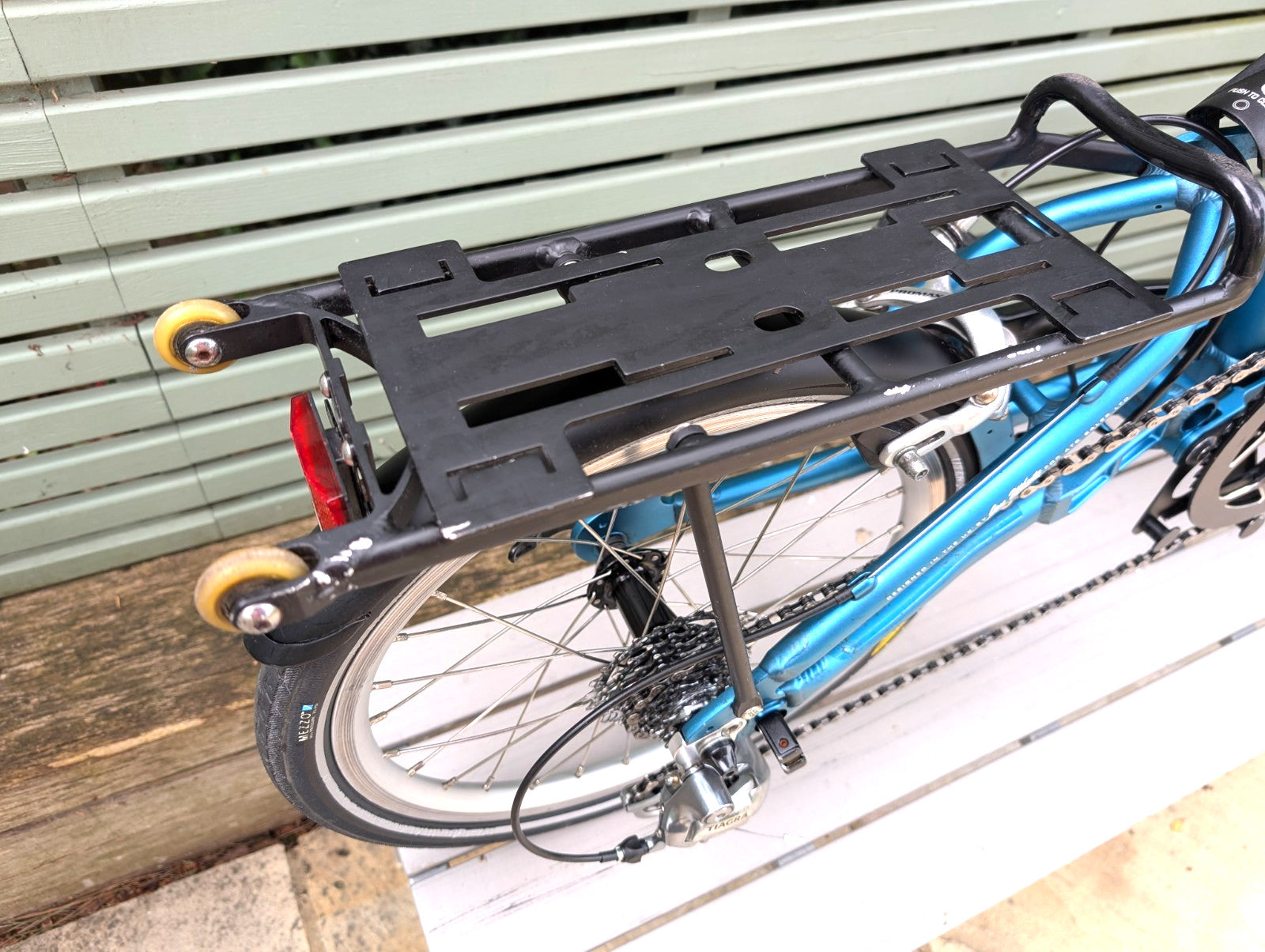 Mezzo D9 Folding Fold-up Foldable Bike with Rear Rack Bag
