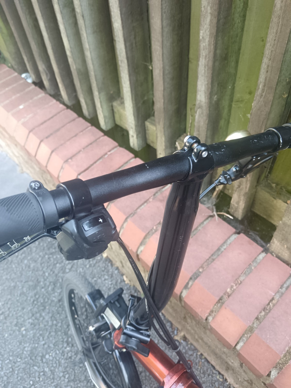 Brompton S2L Folding Bike Flame  lacquer red Black edition.