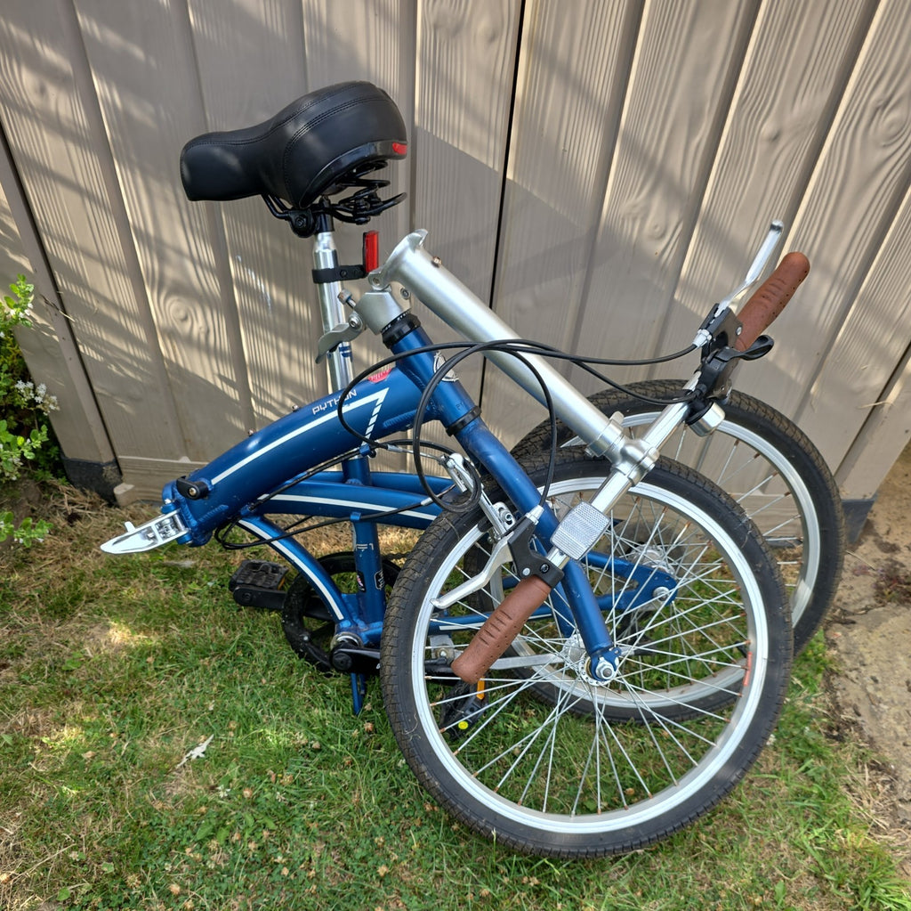 PYTHON  F1 Alloy Folding Bike 7 Speed blue Used