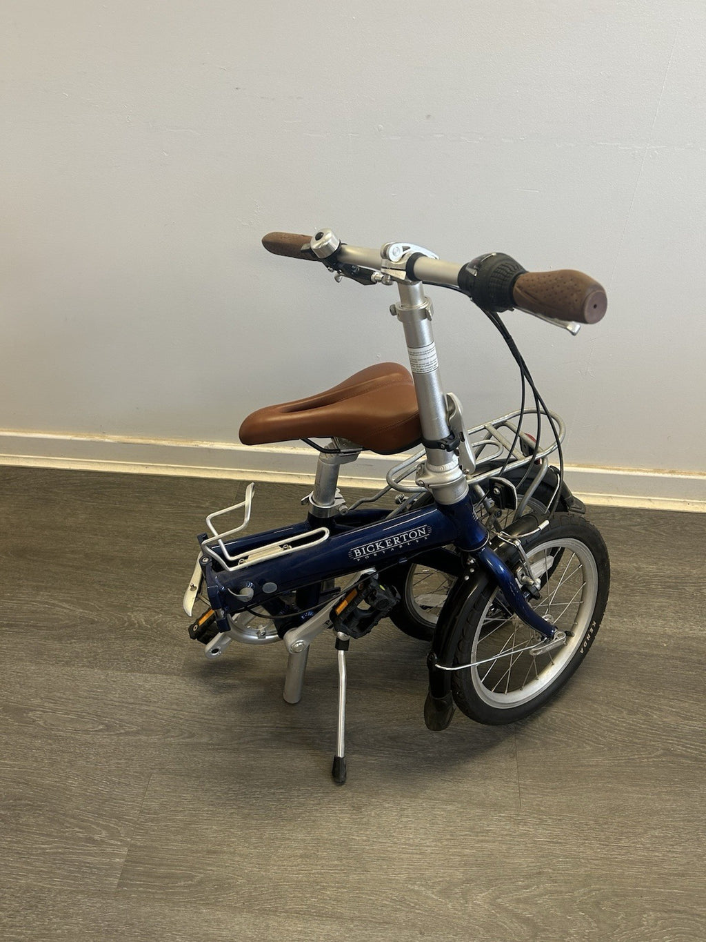 Bickerton Pilot 1407 16 in Folding Bike Blue Rear Carrier Mudguards Kickstand