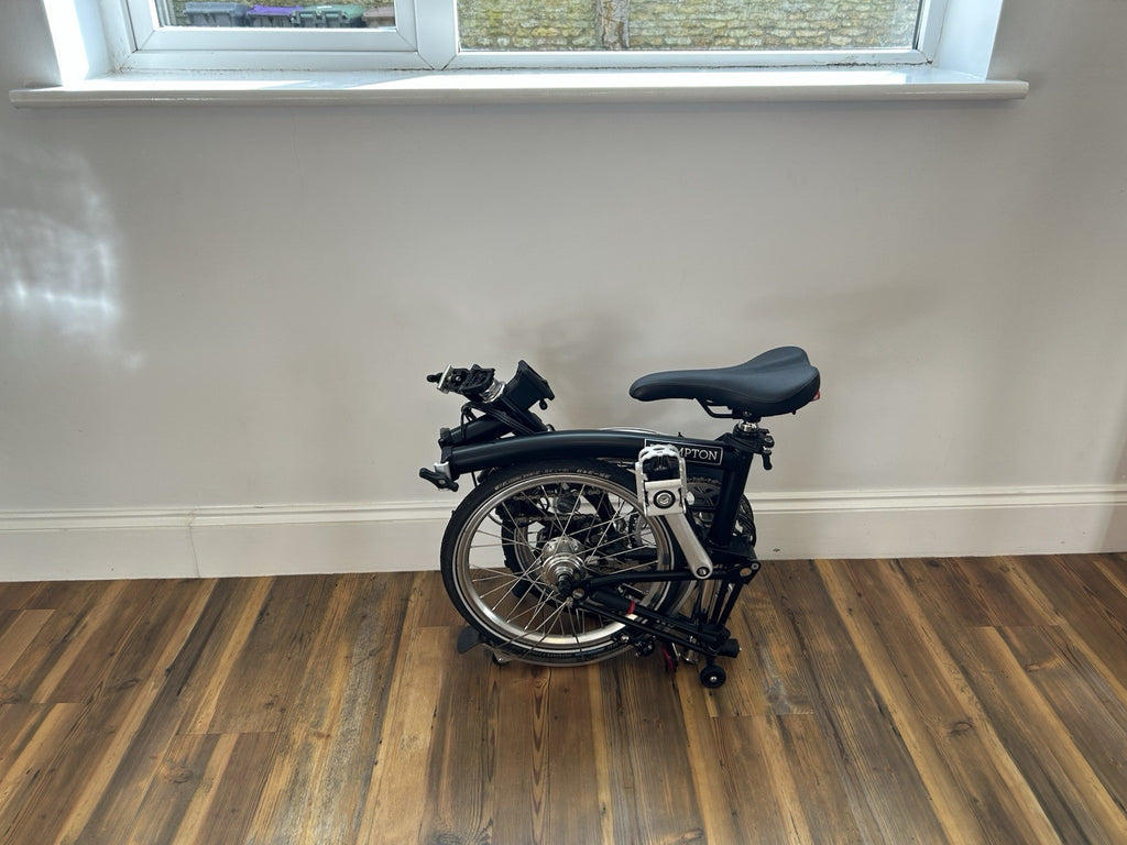 Brompton M6l Folding Bike With Front & Back Lights