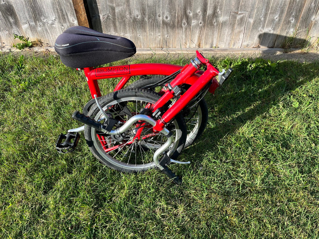 Brompton A Line Folding Bike 3 -Speed, Red