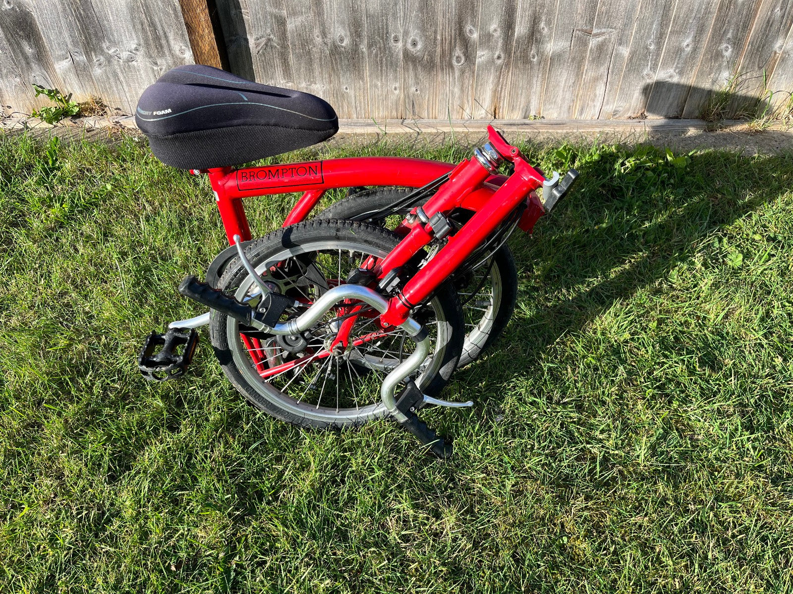 Brompton A Line Folding Bike 3 -Speed, Red