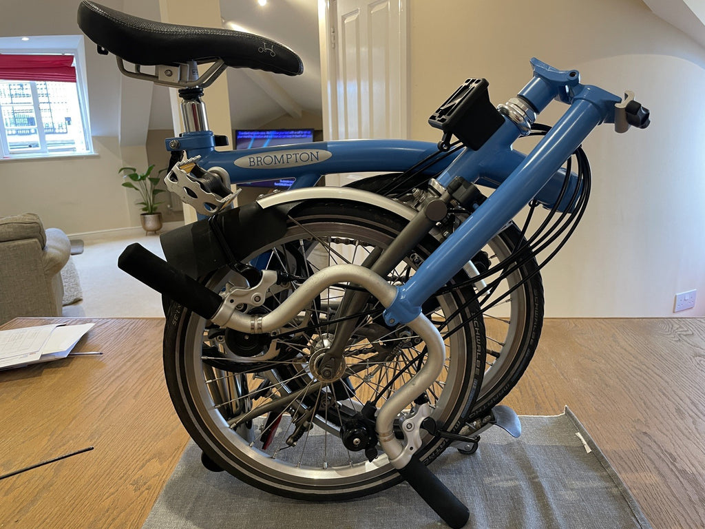 Brompton M6L-X Superlight Titanium 6 Speed - Tempest Blue - Excellent Condition