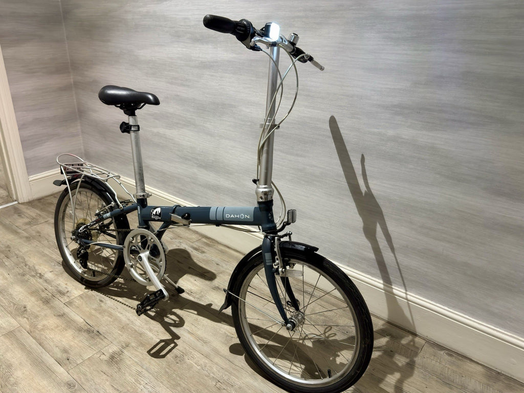 Dahon Horus 20in Folding Bike Blue Rear Rack Mudguards Derailleur Rim Brake