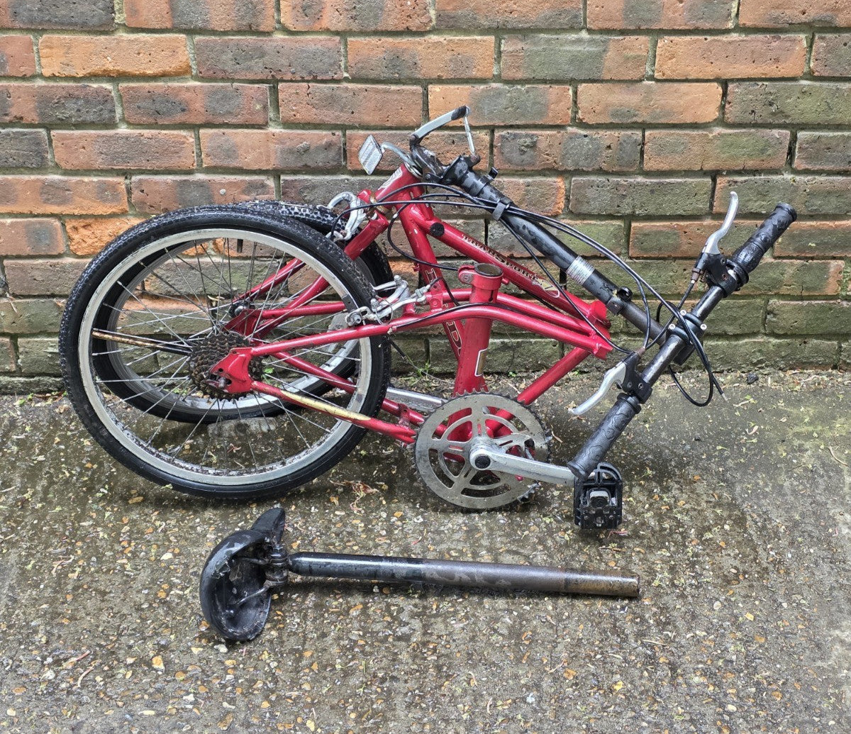 RARE* VINTAGE RUDGE TRANSPORT 7 FOLD UP BIKE BICYCLE (RESTORATION PROJECT)