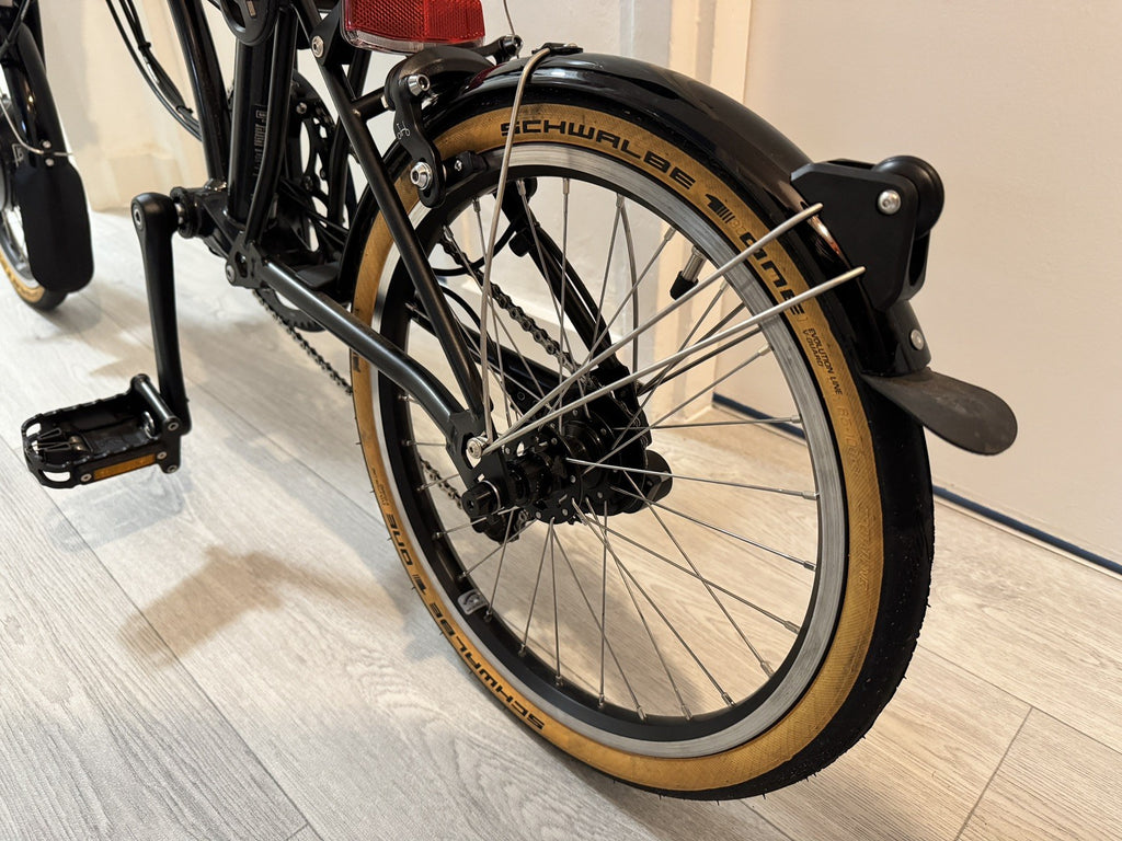 Brompton Electric P Line Urban Mid Handle Bar Folding    Midnight Bike - Black