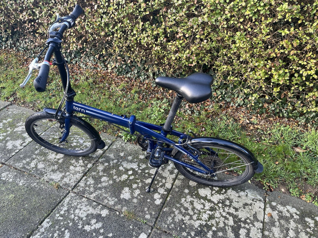 Tern Link Folding Bike 20in Small Blue/Black Derailleur V-Brake Kickstand