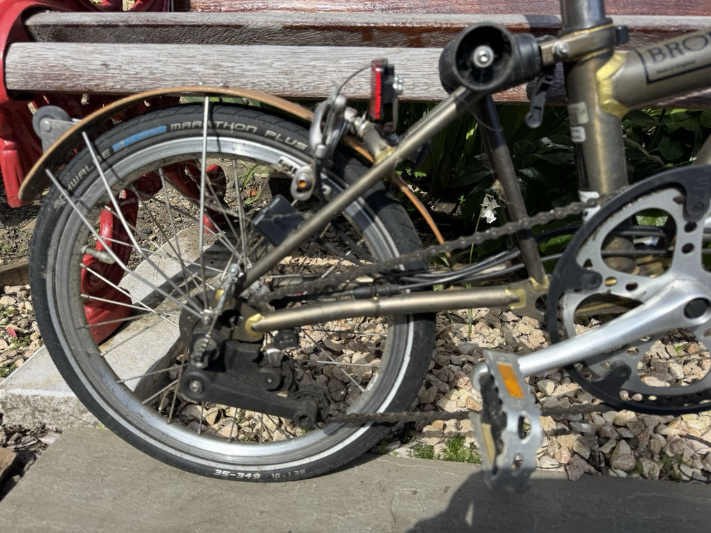 BROMPTON S6 In Raw Lacuer Colour 16” With Titanium Forks/seat Post