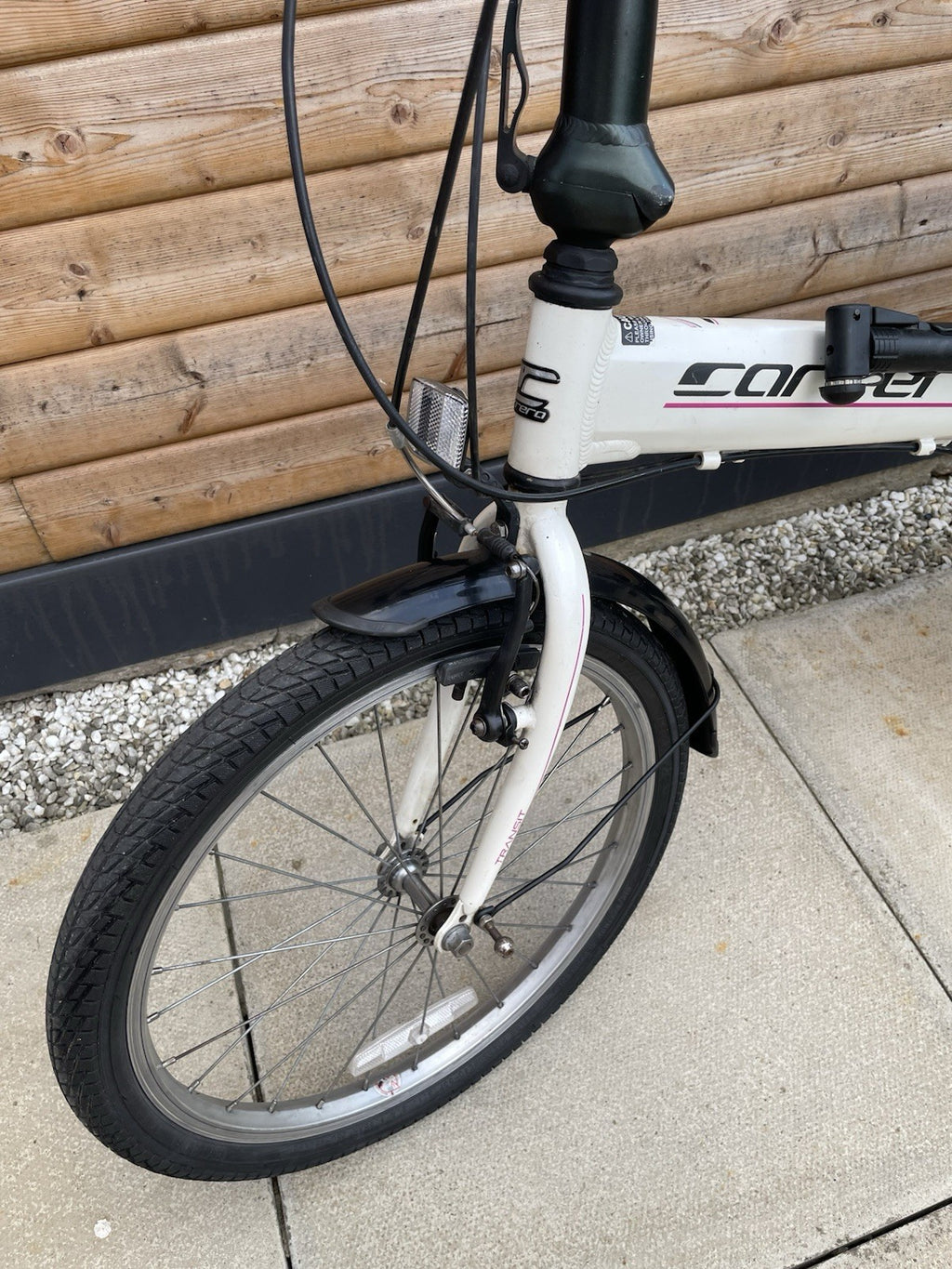 Carrera Transit 20in Folding Bike 3-Speed Hub Gears Rear Rack Mudguards