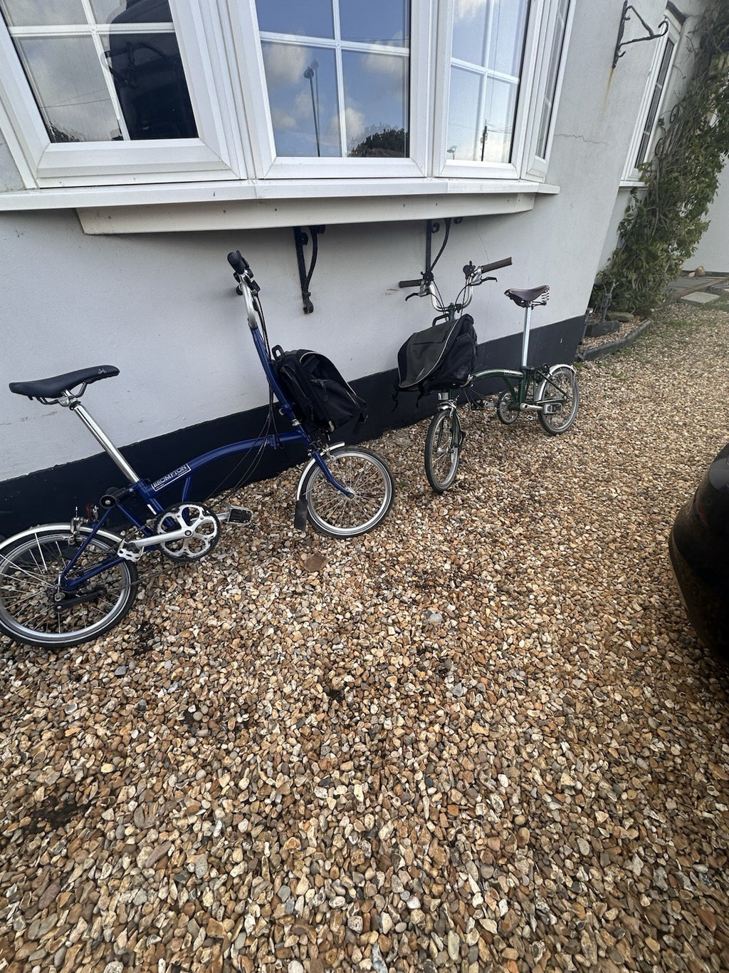 Pair Of Bromptons Folding Bikes