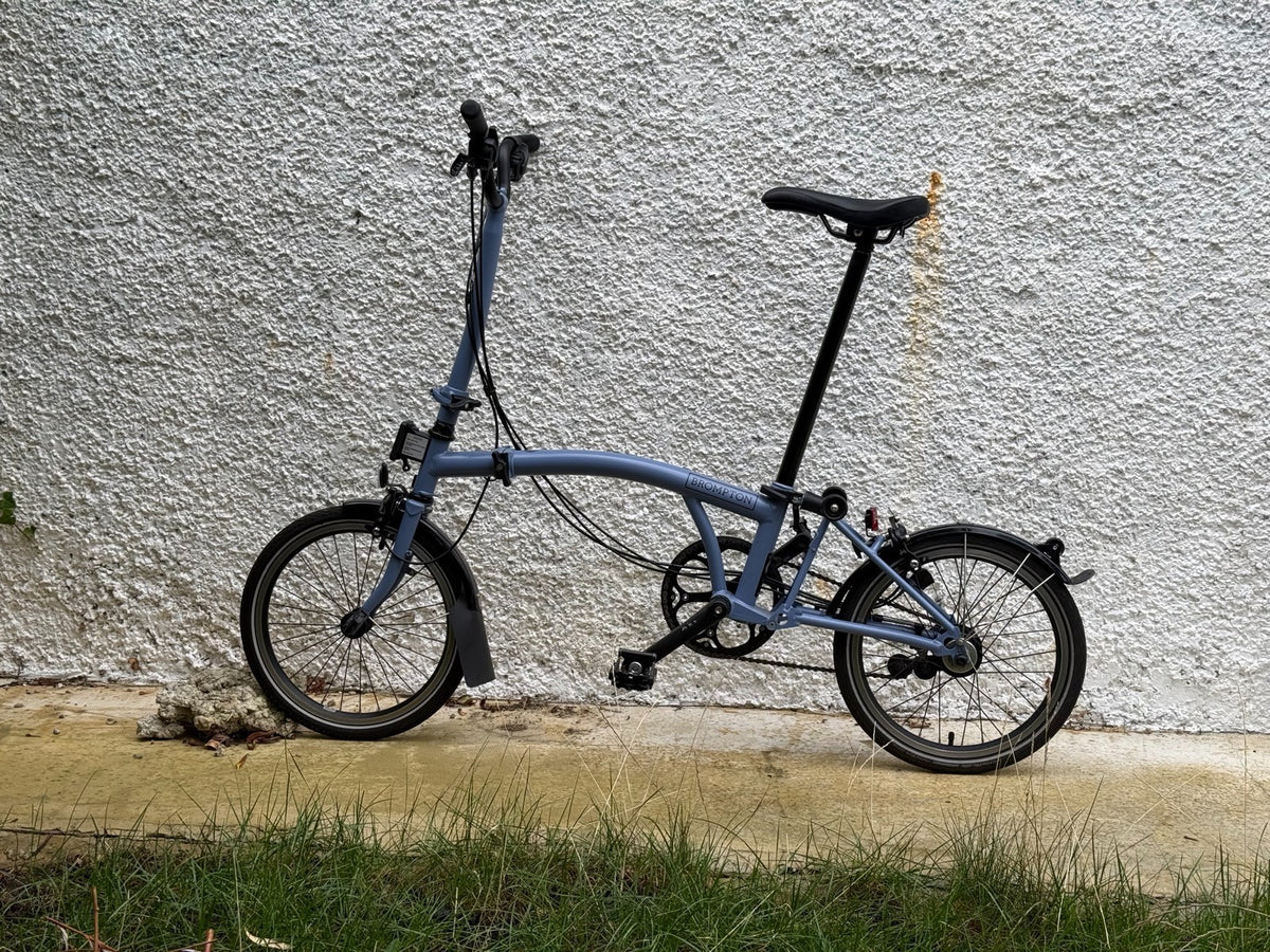 Brompton C Line Explore 6 Speed High Handlebar Cloud Blue