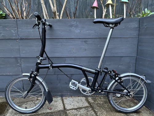 2018 Brompton S3L folding bicycle C Line Equivalent in Satin Black - Used